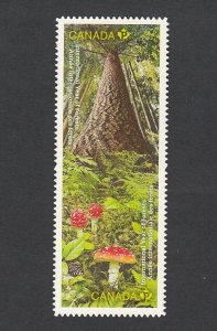 MUSHROOMS = DIE CUT Se-tenant pair from Quarterly Pack Canada 2011 #2463i MNH