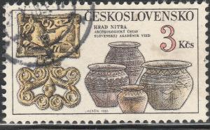 CZECHOSLOVAKIA 2418, 3K NITRA POTTERY. USED.  VF. (4)