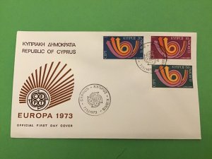 Cyprus 1973 Europa 73 First Day Cover Stamps Cover R42537