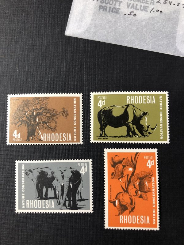 Rhodesia 254-257 MNH Set