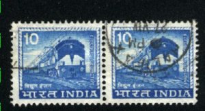 India 411   Pair  used  1965-68 PD