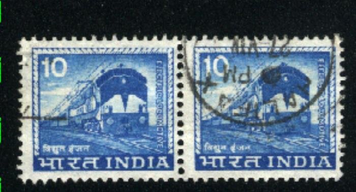 India 411   Pair  used  1965-68 PD