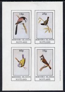 Bernera 1981 Birds #04 (Tits) imperf  set of 4 values (10...