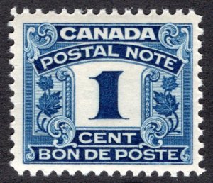 van Dam FPS1, Postal Note, 1c blue, Dex Gum, First Issue, 1932, VF/XF, MHOG