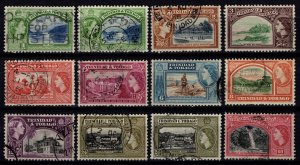 Trinidad & Tobago 1953-59 Various Designs, Set to 60c incl. color var. [Used]