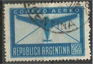 ARGENTINA, 1942, used 2.50p, Plane Scott C42