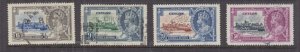 CEYLON, 1935 Silver Jubilee set of 4, used..