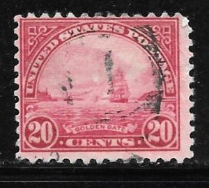 USA 698: 20c Golden Gate, used, F