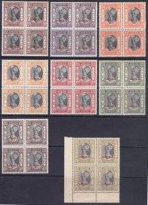 India Jaipur 1941 1/4a-1r Official Blks Scott O12,O13,O23,O25-O29 MNH Cat $457+