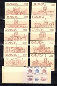 Canada #BK84a (1983 32c Maple Leaf 50c booklet) x 10 covers VFMNH CV $15.00