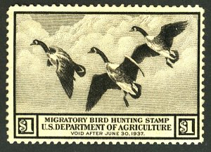 U.S. #RW3 MINT OG LH