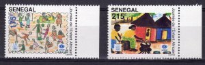 Senegal 1994 UNICEF African Children's set 2 values Perforated Mint (NH)