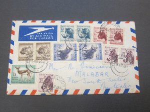 South Africa 1954 cover to Australia