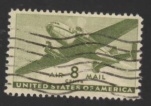 SC# C26 - (8c) - Twin-Motored Transplant, olive green, used single