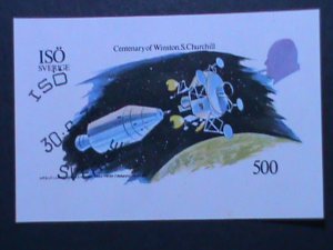 STATE OF OMAN 1974 CENTENARY OF SIR WINSTAON CHURCHILL- SPACE IMPERF: CTO S/S