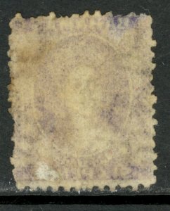 BAHAMAS 1863-64 QV 6d Dark Violet Portrait Issue Sc 14 Used