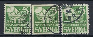 Sweden 236-38 Used 1933 set (an8759)