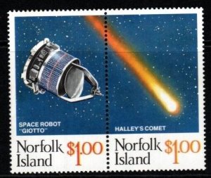 NORFOLK ISLAND SG383a 1986 APPEARANCE OF HALLEYS COMET MNH