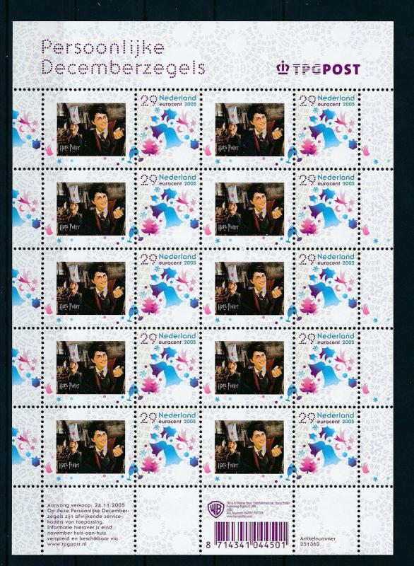 [16651] Netherlands Niederlande 2005 Harry Potter Pers. Christmas MNH