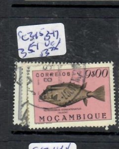 MOZAMBIQUE FISH   SC 345, 347, 351    VFU   P0402H