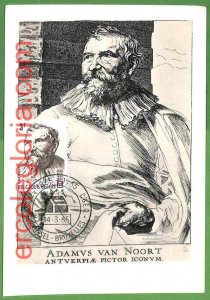 32573 - BELGIUM - MAXIMUM CARD - 1965 - ART, Painter Adam van Noort-