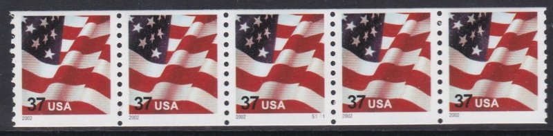 3631 Flag PNC Plate #S1111 MNH