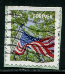 4782 US (46c) Flag in Spring SA bklt, used on paper dated 2013