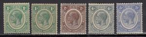 British Honduras - 1922/1929 KGV small stamp lot - (CV=$64,50) - MNH (2133)