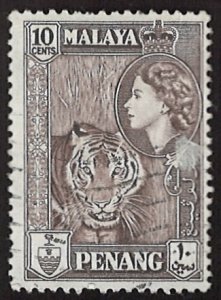 1957 Queen Elizabeth II Penang 10С (LL-60)