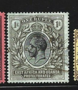 East Africa and Uganda Scott 49 1-Rupee George V issue used  sp