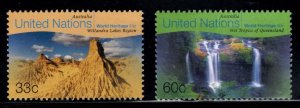 United Nations offices in New York City  Scott 754-755 MNH**  stamp set