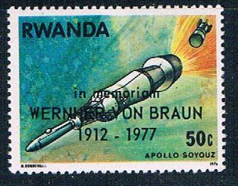 Rwanda 838 Unused Apollo in space (R0267)+