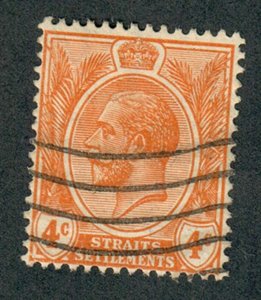 Straits Settlement #185 used single