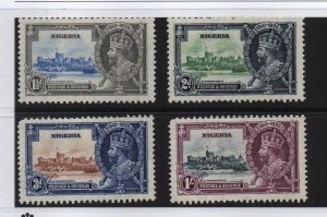 Nigeria 1935 SG30/3 Silver Jubilee set of 4 mounted mint