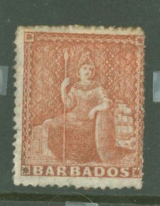 Barbados #17a var  Single