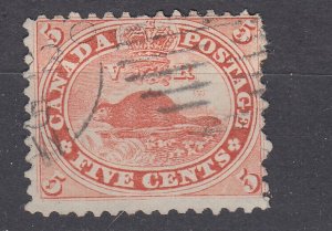 J29861, 1859 canada used beaver #15