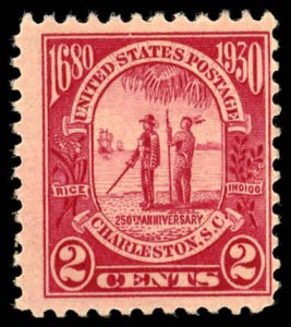 US Sc 683 MNH - 1930 2¢ - Charleston - 250th Anniv