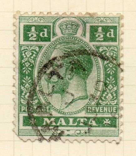 Malta 1914 Early Issue Fine Used 1/2d. 029095 