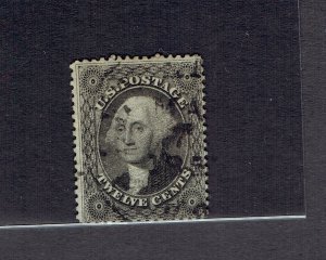 USA #36 1857  PERF 15 George Washington light postmark