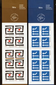 Iceland 1075a-76a MNH, Europa Cplt. Booklets from 2006.