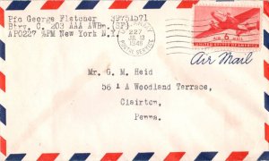 United States A.P.O.'s 6c Transport 1946 U.S. Army, Postal Service A.P.O. 227...