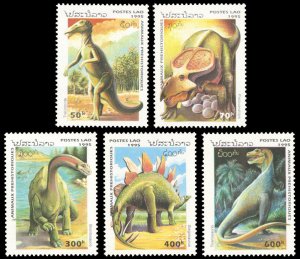 Laos 1995 DINOSAURS Scott #1208-1212 Mint Never Hinged