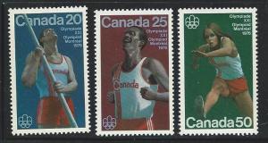 Canada MNH Scott cat.# 664 - 666