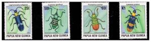 PAPUA NEW GUINEA 1996 Beetles Scott # 893-6 4 values set MNH