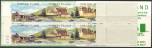 NORFOLK ISLAND Sc#533 1993 Tourism Strip of 5 in Booklet of 10 OG Mint NH