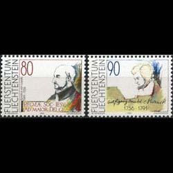 LIECHTENSTEIN 1991 - Scott# 957-8 Persons Set of 2 NH