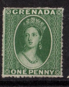 Grenada1a SG 1 1d Bluish Green MLH F/VF 1861 SCV $5250.00