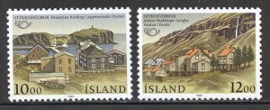 Iceland Scott 624-25 MNHOG - 1986 Nordic Cooperation Issue - SCV $2.20