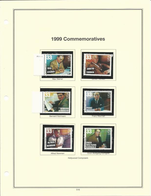 United States 1999 Commemoratives