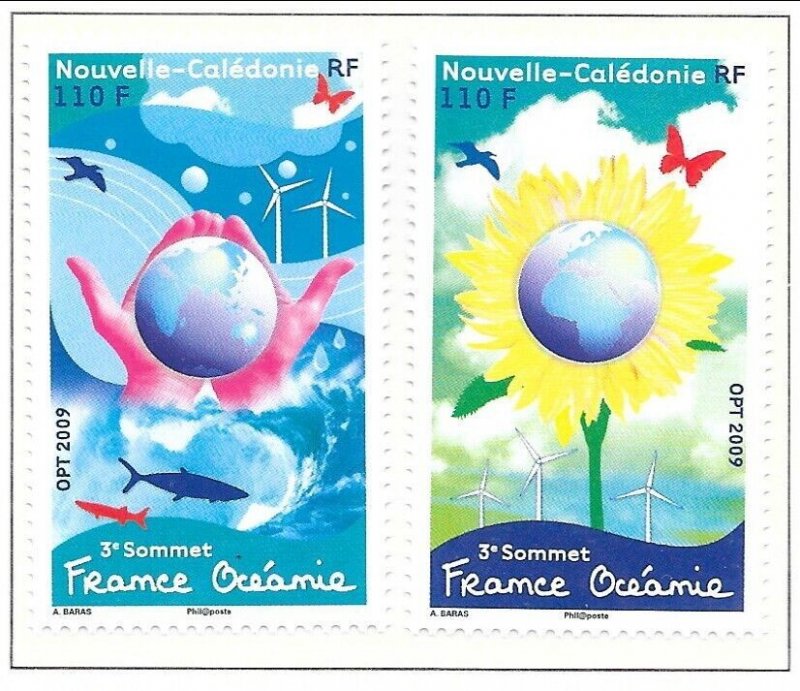 NEW CALEDONIA Sc 1069 NH PAIR OF 2009 - PROTECTING EARTH